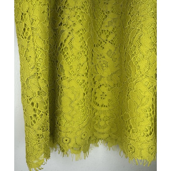 J CREW Bow Tie Neck Lace Top Celery Green SMALL NWT - Picture 3 of 6